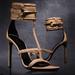 Gucci Shoes | Gucci Ursula Ankle Strap Sandal. Size 36.5 | Color: Tan | Size: 36.5eu