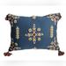 Jessica Simpson Accents | Jessica Simpson 12” X 10” Throw Pillow / Decorative Embroidered Boho Pillow | Color: Blue/Cream | Size: Os