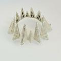 Anthropologie Jewelry | Jen Kao Anthropologie Silver Tone Triangle Spike Bracelet Rare | Color: Silver | Size: Os