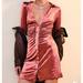 Free People Dresses | Free People Shayla Velvet Mini Dress Terracotta Size Small Nwt | Color: Orange/Pink | Size: S