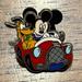 Disney Other | Disney World Mickey Mouse And Pluto In Red Car Trading Pin | Color: Gold/Red | Size: Os