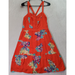 American Eagle Outfitters Dresses | American Eagle Outfitters Tank Dress Womens Size 10 Orange Floral Cotton V Neck | Color: Orange | Size: 10