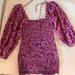 Free People Dresses | Free People Azalea Smocked Mini Dress Nwt | Color: Purple | Size: M