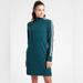 Athleta Dresses | New Athleta Crosstown Track Sweatshirt Dress Teal Medium | Color: Blue | Size: M