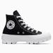 Converse Shoes | Converse Women's Chuck Taylor All Star Lugged Black Shoes Size 9 Canvas Nib | Color: Black/White | Size: 9