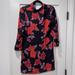 Zara Dresses | Brand New Long Sleeve Floral Dress | Color: Black/Red | Size: S