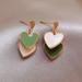 Free People Jewelry | Double Heart Dangle Earrings | Color: Gold | Size: Os