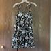 American Eagle Outfitters Dresses | American Eagle Outfitters Double Spaghetti Strapped Black Summer Dress. Size S | Color: Black/Blue | Size: S