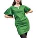 Anthropologie Dresses | Maeve By Anthropologie Flutter Statement Sleeve Cotton Mod Shift Dress Xs | Color: Green | Size: Xs