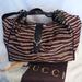 Gucci Bags | Euc Vintage Lim Edi (10/76) Gucci Large Soft Stirrup Hobo Bag In Haircalf Zebra | Color: Brown/Cream | Size: 8 X 12 X 17"