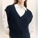 Anthropologie Sweaters | Anthropologie Maeve Navy Sweater Vest Us Medium | Color: Blue | Size: M