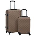 Camerina Hardcase Trolley Set 2 pcs Brown ABS,Suitcases & Travel Bags,Hardcase Trolley(SPU:92433)