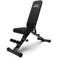 Weights Bench Adjustable Weight Bench Workout Bench Dumbbell Bench Adjustable Sit Up Ab Incline Abs Bench Flat Fly Weight Press Gym Black