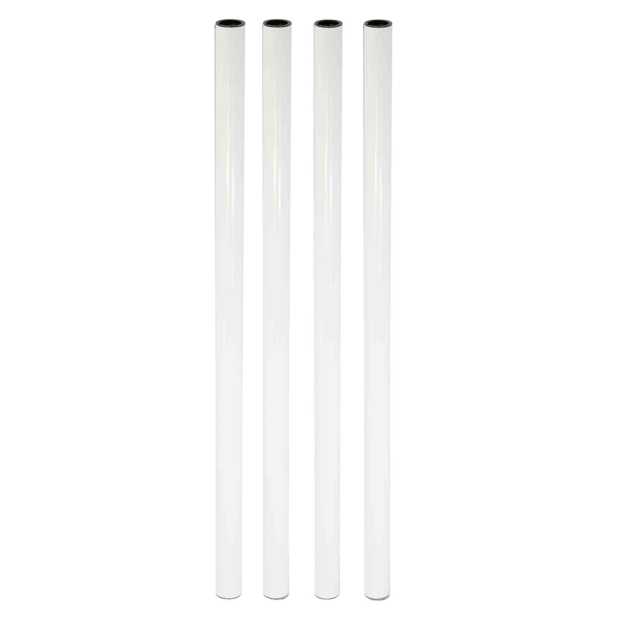 WAGNER Möbelbein/Möbelfuß TENO Starter-Set-4tlg. - Ø 30 x 700 mm, QuickClick® Gleiter & Zubehör, Stahl weiß - 12167204 Image