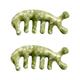 minkissy 2pcs Jade Massage Comb Combs Tool Scalp Massager Hair Comb Body Acupoint Massager Body Massager Reliable Massage Comb Jade Massager Comb Simple Scraping Tablets 3D