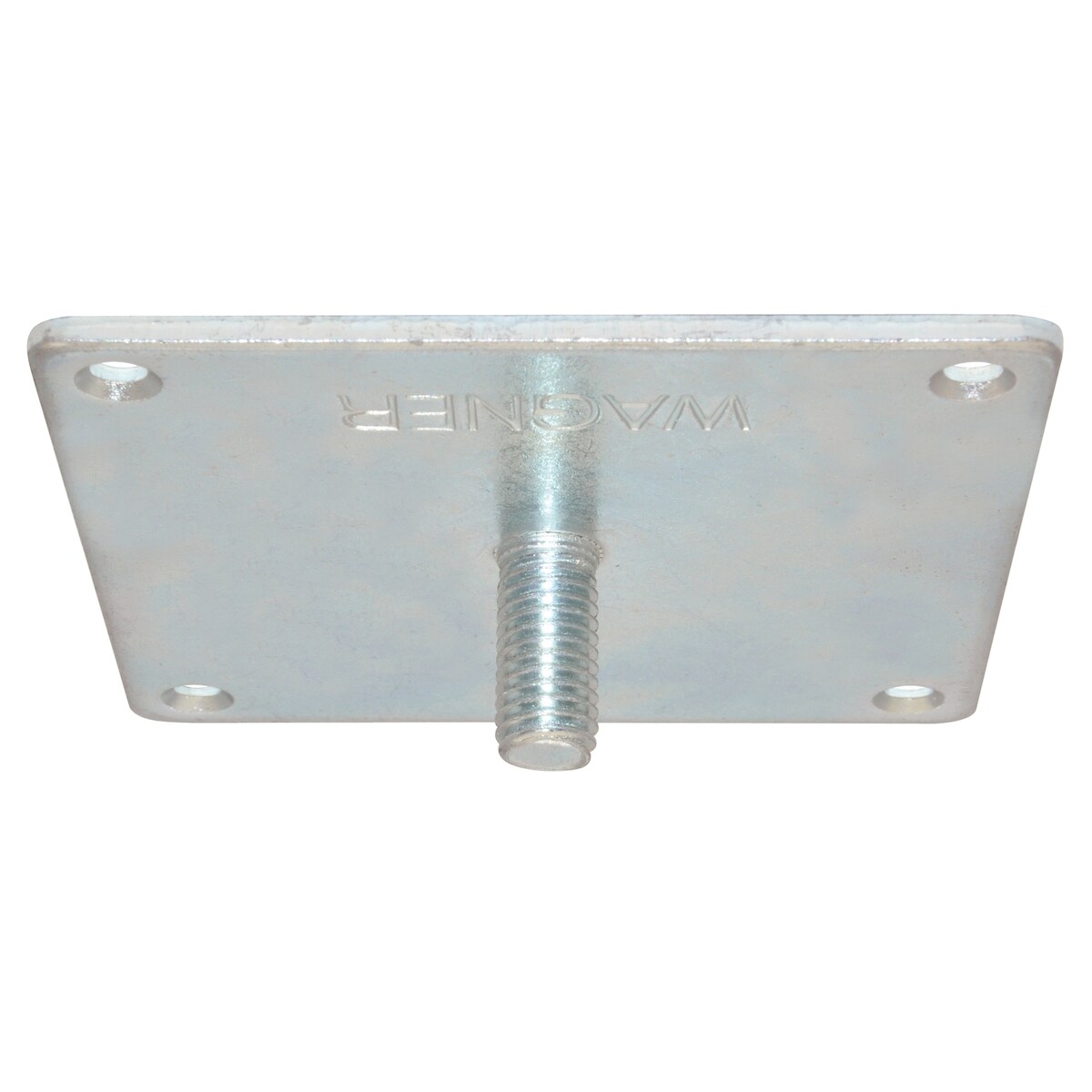 WAGNER Anschraubplatte VIERECK mit TENO kombinierbar - 90 x 90 x 25 mm, Gewinde M10 x 21 mm, Stahl 3 mm - 12399101 Image
