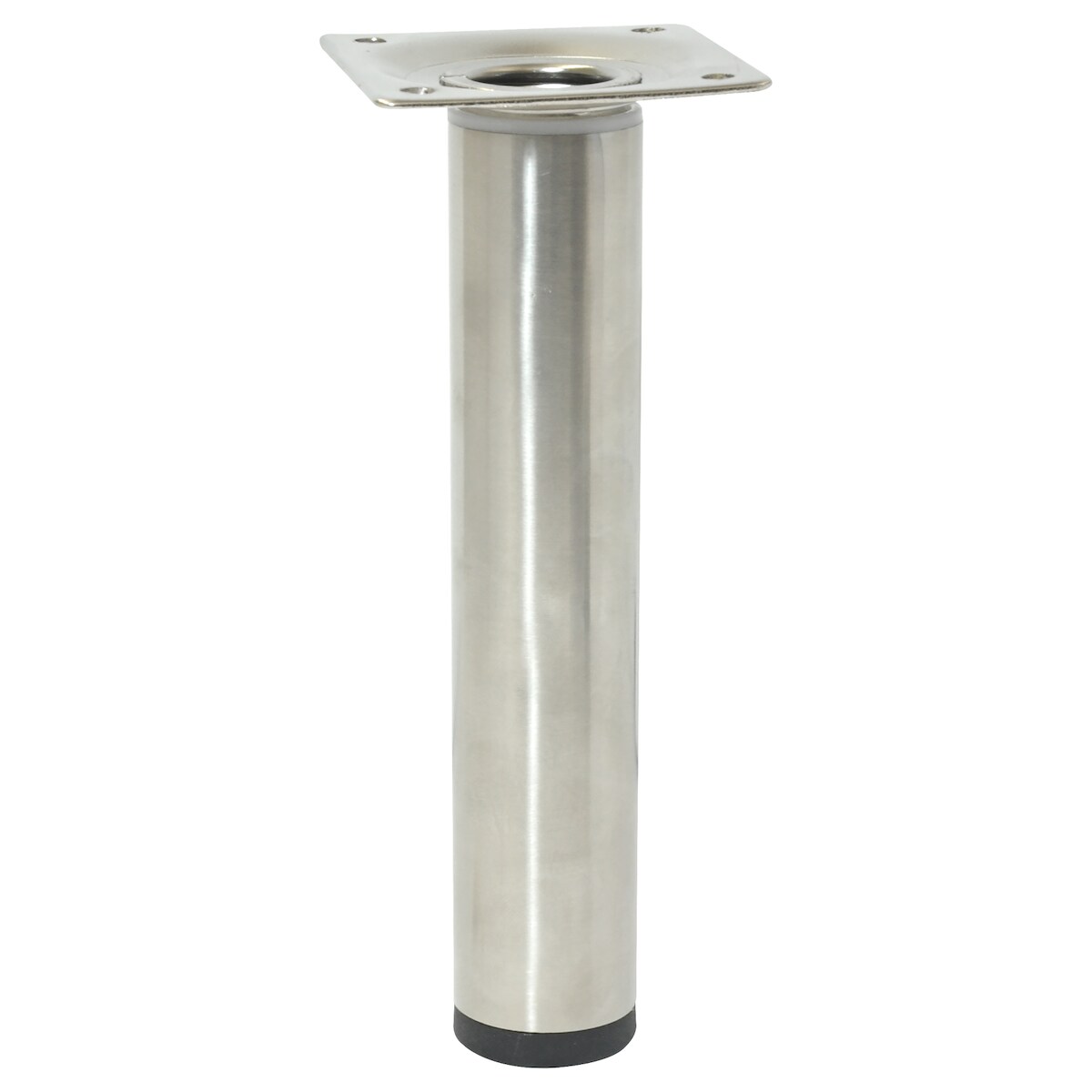 WAGNER Möbelbein/Verstellfuß TELESCOPE - Ø 30 x 160-250 mm, Platte 60 x 60 mm, ausziehbar, Edelstahl-Optik - 12182901 Image