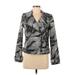 White House Black Market Jacket: Gray Print Jackets & Outerwear - Women's Size 6