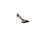 Via Spiga Heels: Slip On Stilleto Cocktail Gold Shoes - Women's Size 10 1/2 - Pointed Toe