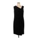 Dana Buchman Casual Dress - Sheath: Black Solid Dresses - Women's Size 1X