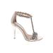 INC International Concepts Heels: Silver Shoes - Women's Size 5 - Open Toe