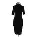 Vince Camuto Casual Dress - Midi: Black Solid Dresses - Women's Size Small