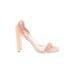 Pelle Moda Sandals: Pink Print Shoes - Women's Size 8 - Open Toe