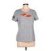 Adidas Active T-Shirt: Gray Activewear - Women's Size Large