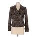 White House Black Market Jacket: Brown Leopard Print Jackets & Outerwear - Women's Size 8