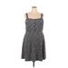 Nine Britton Casual Dress - A-Line Square Sleeveless: Black Dresses - Women's Size 1X