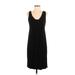 Ann Taylor LOFT Casual Dress - Slip dress: Black Solid Dresses - Women's Size Small