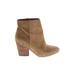 BCBGeneration Boots: Tan Solid Shoes - Women's Size 8 1/2 - Almond Toe