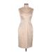 Jessica Simpson Cocktail Dress - Sheath: Tan Dresses - Women's Size 8