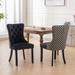 Classic Velvet Dining Chairs,High-end Tufted Solid Wood Contemporary Upholstered Dining Chair with Wood Legs Nailhead, SET OF 2