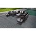 Amalfi 12 Piece Outdoor Wicker Patio Furniture Set 12h