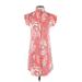 Old Navy Casual Dress - Mini High Neck Short sleeves: Red Tropical Dresses - New - Women's Size X-Small