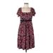 Apt. 9 Casual Dress - Midi: Red Floral Dresses - Women's Size Medium