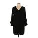 Karen Kane Casual Dress - Mini V-Neck Long sleeves: Black Dresses - Women's Size X-Large