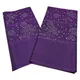 Tissu Africain Violet ASO OKE avec Perles pour ix Cravate de Sauna Perceuse Document Uni