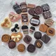 Simulation Miniature Café Biscuit Chocolat Café Enseigne Flatback Cabochon Beurre Maison