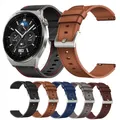 Bracelet en cuir pour montre intelligente Huawei bracelet bracelet bracelet 22mm GT3 Pro 46mm