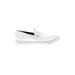 27 EDIT Flats: Slip-on Platform Casual White Shoes - Women's Size 8 1/2 - Almond Toe