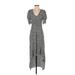 A New Day Casual Dress - Midi: Gray Print Dresses - Women's Size Small