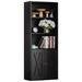 Millwood Pines Manito 70.87" H x 23.82" W Bookcase Wood in Black | 59.4" H x 23.6" W x 11.8" D | Wayfair C2604136F8864BBB8957C1A5F28335A4