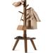 George Oliver Kyanah 8 - Hook Coat Rack Wood in Brown | 72.64 H x 12.99 W x 12.99 D in | Wayfair 4C274EB3007341CABCE6D0E96B6E63DC