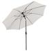 Arlmont & Co. Serinah 120" Market Umbrella w/ Crank Lift in White | 96 H x 120 W x 120 D in | Wayfair 3AF29FFE811A46CBB09D7148ABBB4B34