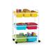 Copernicus Double Sided 9 Compartment Teaching Cart w/ Bins Metal in Pink/Blue/Yellow | 36.5 H x 28 W x 15.75 D in | Wayfair BB008-DTP