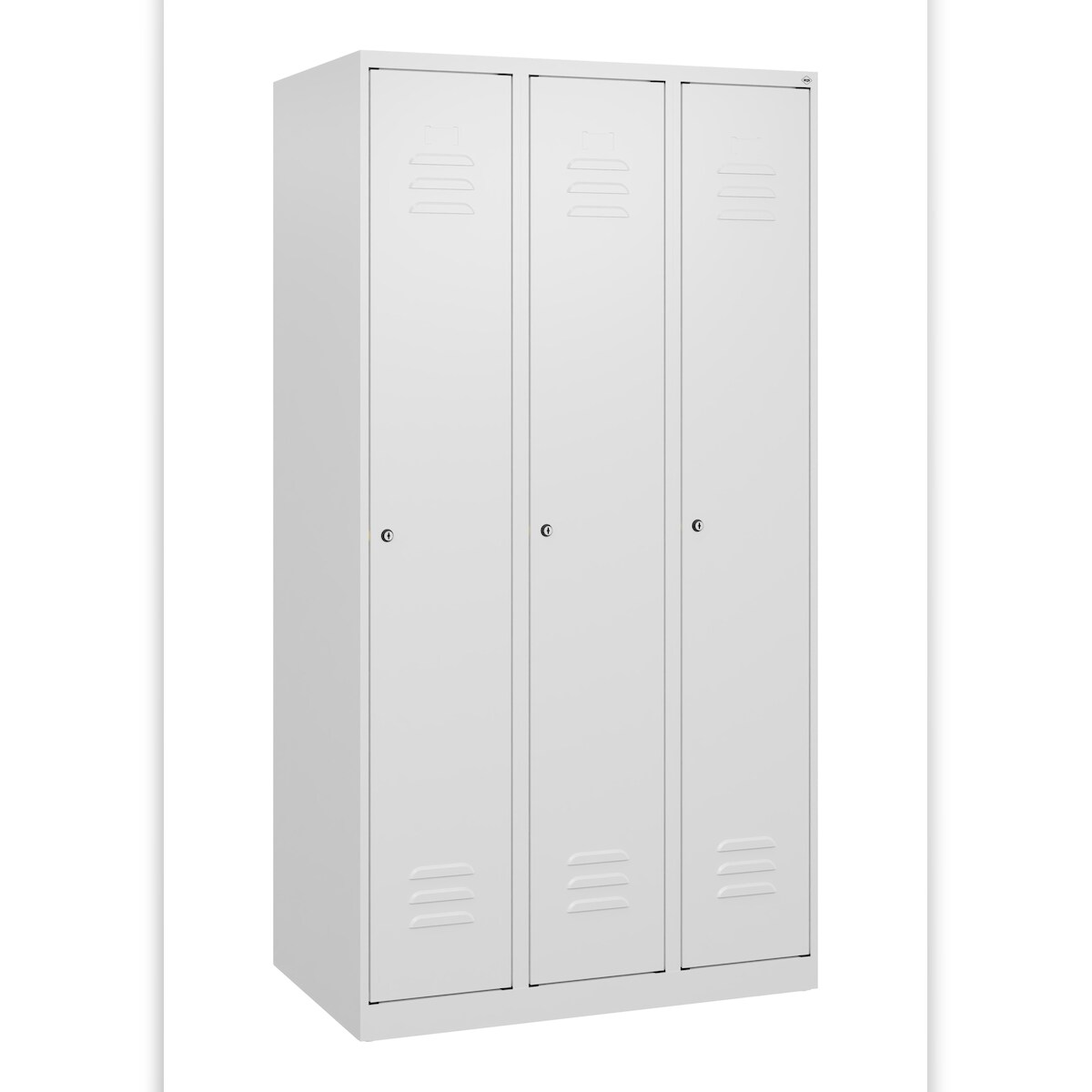 C+P Spind Classic PLUS, 3 Abteile, 1700x900x500mm, 9016/9016 Image