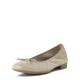 Tamaris Ballerinas aus Leder Damen beige, 38