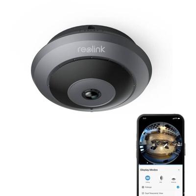 6MP 2,4/5 GHz wlan Fisheye-Kamera Indoor, 360° Panorama, Personenbewegungserkennung,